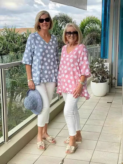 Brianna | Relaxed Polka Dot Tunic