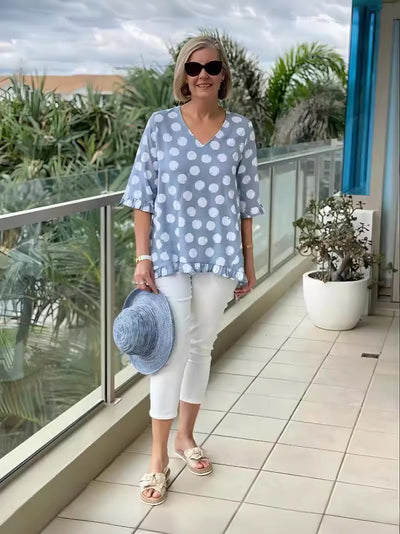 Brianna | Relaxed Polka Dot Tunic