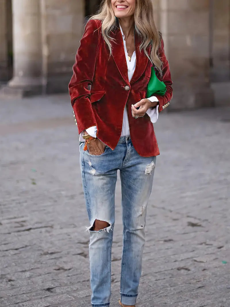 Mila | ELEGANT VELVET BLAZER