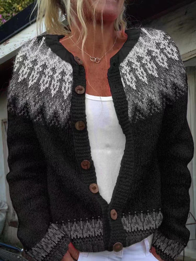 Nevaeh | Vintage Icelandic Wool Cardigan