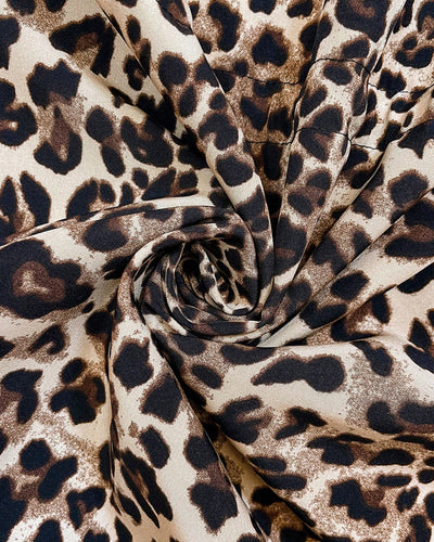 Mady | Reversible Hooded Coat with Leopard Print